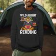 Tiger Reading Book Wearing Glasses Library Animal Men Hoodie Tiger Reading Book Wearing Glasses Library Animal Men Hoodie