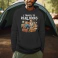 I Travel To Read Books Girls & Women Traveller Reader Men Hoodie
