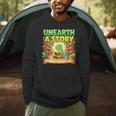 Unearth A Story Dinosaur Summer Reading 2026 Books Men Hoodie Unearth A Story Dinosaur Summer Reading 2026 Books Men Hoodie