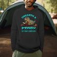 Unearth A Story At The Library Dinosaur Reading Men Hoodie