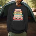 Vintage I Read What I Want Book Lovers Men Hoodie