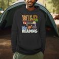 Wild About Reading Book Lover Bookworm Library Day Men Hoodie Wild About Reading Book Lover Bookworm Library Day Men Hoodie
