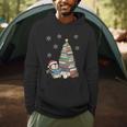 Women's Book Lovers Christmas Tree Reading Penguin Holiday Bookworm Men Hoodie