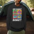 Women's Dungeon Crawler Carl God Damnit Donut Cat Pop Art Book Men Hoodie Women's Dungeon Crawler Carl God Damnit Donut Cat Pop Art Book Men Hoodie