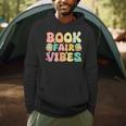 Women's Library Book Fair Vibe Groovy Retro School Reading Nostalgic Men Hoodie Women's Library Book Fair Vibe Groovy Retro School Reading Nostalgic Men Hoodie