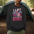 Women's I Lift So I Can Carry More Books Reader Gym Bookworm Men Hoodie