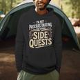 Women's Im Not Procrastinating Im Doing Side Quests Book Lover Men Hoodie