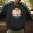 Women's Read More Books Retro Vintage Book Lover Men Hoodie Women's Read More Books Retro Vintage Book Lover Men Hoodie