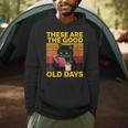 Women's These Are The Good Old Days Cat Reading A Book Men Hoodie