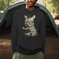 Zebra Reading Book Lover Men Hoodie