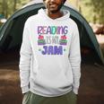Back To School Book Reader Reading Is My Jam Bookworm Raglan Baseball Tee Men Hoodie