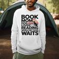 Book Mom Dog Lover Reading While My Dog Waits Premium Tri-Blend Men Hoodie