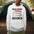 Book Reading Books Librarian Read More Books Men Hoodie