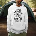 Books Coffee Dogs Social Justice Literature Student Cute Men Hoodie