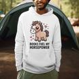 Books Fuel My Horsepower Cute Reading Pony Men Hoodie