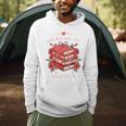 Books Are My Valentine Book Lover Heart Matching Party Men Hoodie