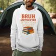 Bruh Did You Even Return Your Books Typography Premium Tri-Blend Men Hoodie Bruh Did You Even Return Your Books Typography Premium Tri-Blend Men Hoodie