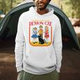 Caring For Your Evil Cat Retro Dark Humor Book Cover Premium Tri-Blend Men Hoodie Caring For Your Evil Cat Retro Dark Humor Book Cover Premium Tri-Blend Men Hoodie