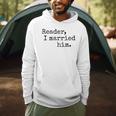 Charlotte Bronte Quote Reader I Married Him Book Lover Men Hoodie