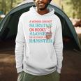 Cute Hamster Reading Book A Woman Can Not Survive On Books Raglan Baseball Tee Men Hoodie