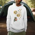 Cute Reading Cat With Kitten Dandelion Flowers Book Lover Men Hoodie Cute Reading Cat With Kitten Dandelion Flowers Book Lover Men Hoodie