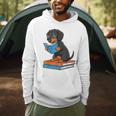 Dachshund Dog With Glasses Reading Book Librarian Men Hoodie Dachshund Dog With Glasses Reading Book Librarian Men Hoodie