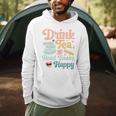 Drink Tea Read Books Nerd Book Reader Book Reading Lover Premium Tri-Blend Men Hoodie