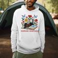 El Salvador Hispanic Heritage Month Book Cute Floral Cat Art Men Hoodie