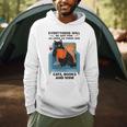 Everything Will Be Just Fine Cats Books And Wine Men Hoodie