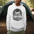 French Bulldog Reading Book Coffee Sky Glasses Men Hoodie