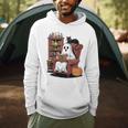 Ghost With Bookshelf Halloween Bookish Premium Tri-Blend Men Hoodie Ghost With Bookshelf Halloween Bookish Premium Tri-Blend Men Hoodie