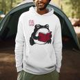 Grumpy Frog Book Lover Librarian Anime Japanese Men Hoodie