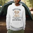 Just A Girl Who Loves Books And Dogs Puppy Pet Lover Men Hoodie Just A Girl Who Loves Books And Dogs Puppy Pet Lover Men Hoodie