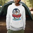 Kawaii Penguin In Cartoon Style With Book And Glasses Men Hoodie Kawaii Penguin In Cartoon Style With Book And Glasses Men Hoodie
