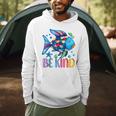 Kids Be Kind Rainbow Scale Fish Teacher Reading Book Toddler Men Hoodie