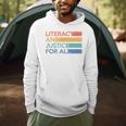 Literacy And Justice For All Reading Book Club Librarian Premium Tri-Blend Men Hoodie