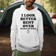 I Look Better Bent Over Book See Back For Details Peach Butt Men Hoodie