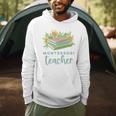 Montessori Teacher Books Sunflowers School Education Learn Men Hoodie