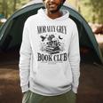 Morally Grey Book Club Skeleton Books Lover Bookworm Men Hoodie