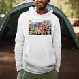 Mr Men Little Miss Retro Colourful Comic Book Scene Men Hoodie