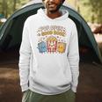 Pop Open A Good Book For School Librarian Popcorn Men Hoodie