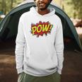 POW Comic Book Font Action Hero BAM BANG BOOM POW Men Hoodie