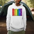 Pride Flag Books Bookish Rainbow Queer Reader Gay Writer Men Hoodie