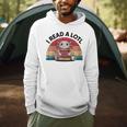 I Read Alotl Axolotl Retro Reading Books Lover Vintage Men Hoodie I Read Alotl Axolotl Retro Reading Books Lover Vintage Men Hoodie