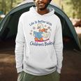 I Still Read Children’s Books Cute Duck Reading Book Lover Men Hoodie