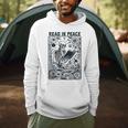 Read In Peace Book Lover Bookworm Skeleton Book Lover Men Hoodie