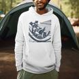 Schnauzer Hammock Reading Book Schnauzer Glasses Men Hoodie