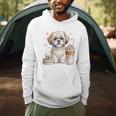 Shih Tzu Treats Books And Coffee Shih-Tzu For Dog Moms Premium Tri-Blend Men Hoodie