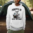 Skeleton Reading Book With Coffee Men Hoodie