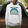 Vintage Retro Style Rainbow Take a Look It's In a Book Read Men Hoodie Vintage Retro Style Rainbow Take a Look It's In a Book Read Men Hoodie